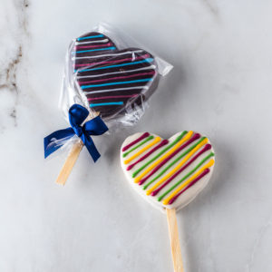 Paletas de alfajor corazón