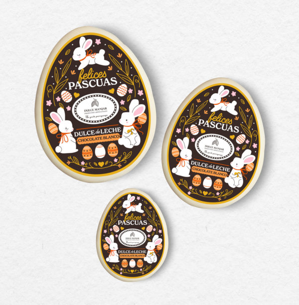 Alfajor Huevo de Pascuas - Chocolate Blanco